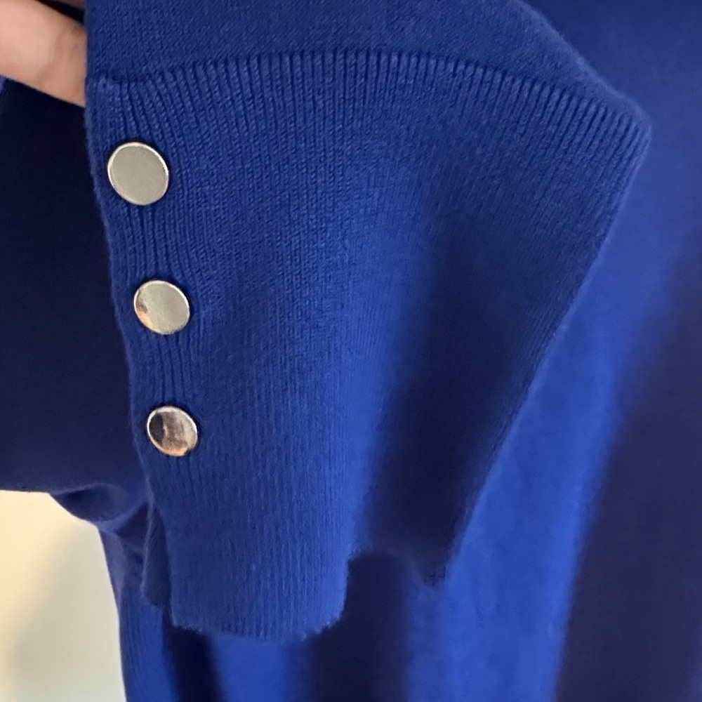JM Collection Deep Blue Knit Turtleneck NWT size XXL - Picture 5 of 9